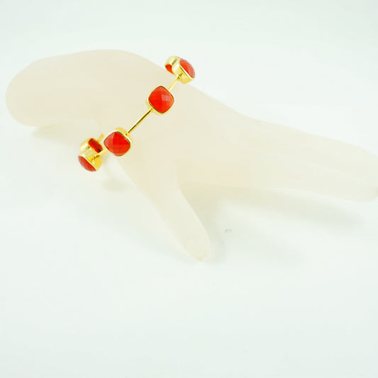 Red Onyx Gem Bangle