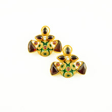 Load image into Gallery viewer, Elena Earrings - Red &amp; Green
