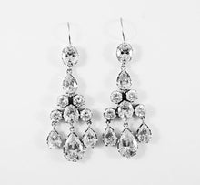 Load image into Gallery viewer, &quot;Shining Stars&quot; Silver Chandeliers Earrings