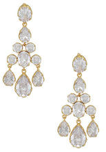 Load image into Gallery viewer, &quot;Shining Stars&quot; Gold Chandeliers Earrings