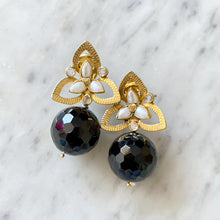 Load image into Gallery viewer, &quot;Twiggy&quot; Black Onyx Earrings