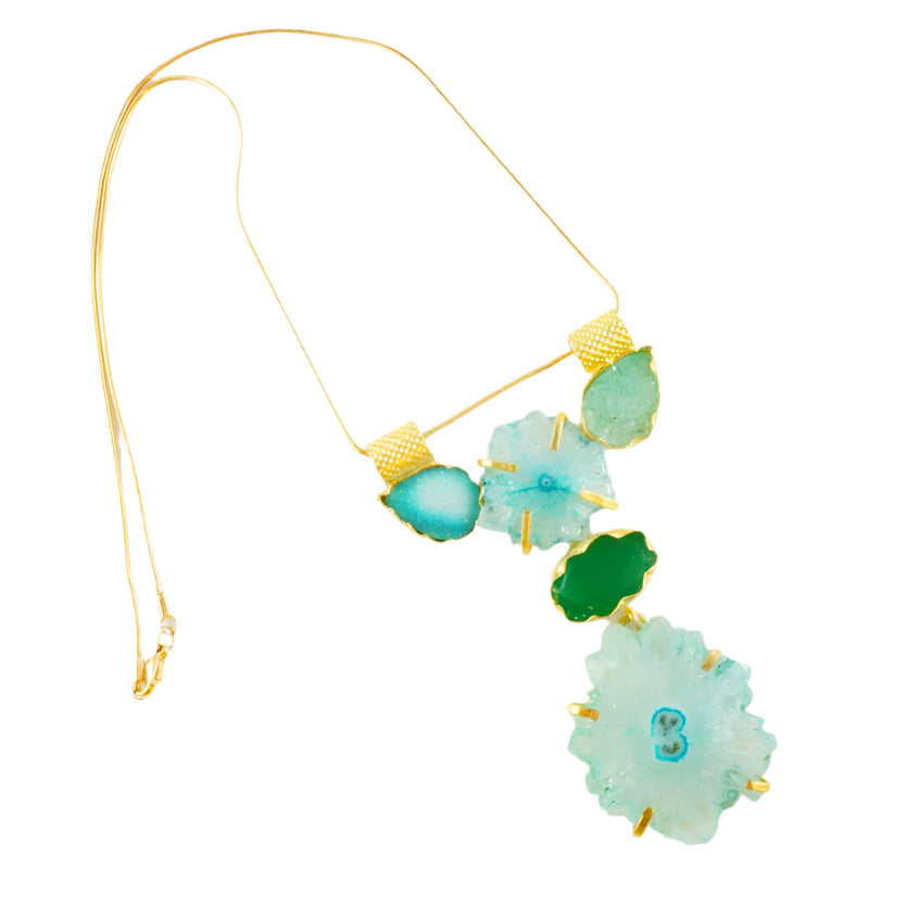 Sterling Silver Gold Plated "Veronika" Necklace