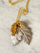 Load image into Gallery viewer, Sterling Silver Gold Plated &quot;Spring Leaves&quot; Necklace