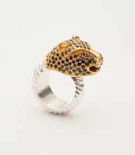 Load image into Gallery viewer, &quot;Cheetah&quot; Cocktail Ring - Black Onyx