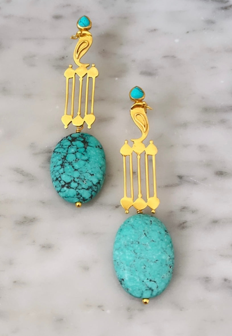 Kayte - Turquoise Earrings