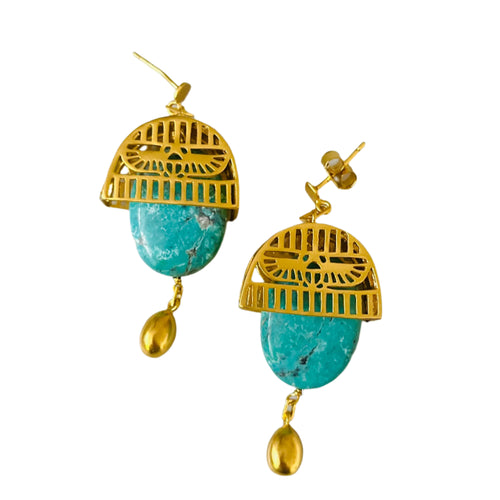 NUT - Turquoise Earrings