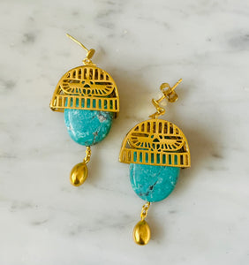 NUT - Turquoise Earrings