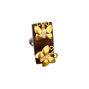 Zircon “Butterflies ” Ring