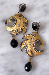 Noir - Black Onyx Earrings
