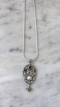 Load image into Gallery viewer, “Birthstone&quot; Silver Pendant Necklace - Smoky Quartz