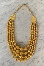 Load image into Gallery viewer, &quot;Medusa&quot; Gold Round Bead Necklace