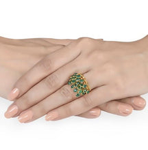 Load image into Gallery viewer, Shirley Green Charm Ring