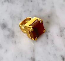 Load image into Gallery viewer, Lemon Agate “Sultan” Ring