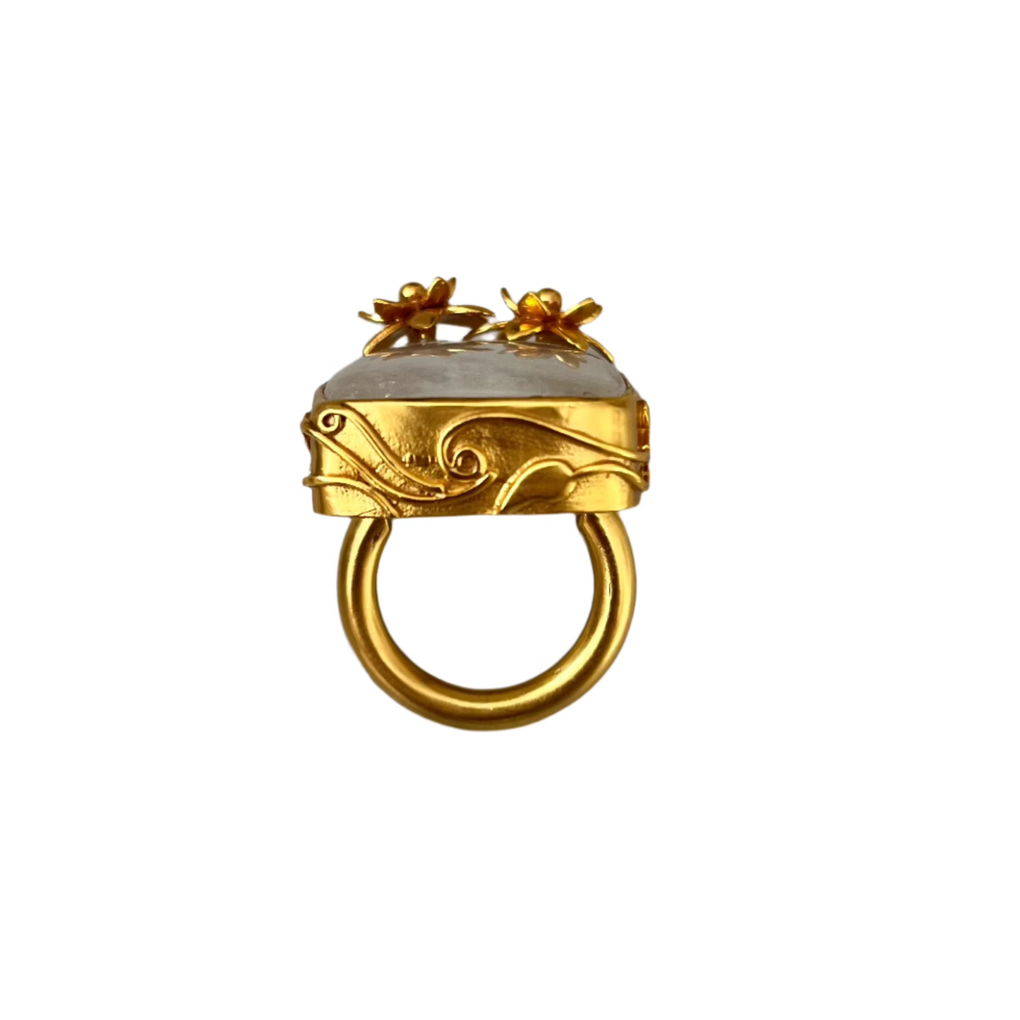 Rainbow Moonstone “Diana” Ring