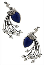 Load image into Gallery viewer, &quot;Khloe” Peacock Lapiz earrings
