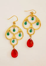 Load image into Gallery viewer, Sterling Silver Gold Plated &quot;Tabitha&quot; Earrings