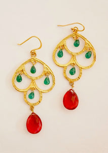 Sterling Silver Gold Plated "Tabitha" Earrings