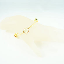 Load image into Gallery viewer, Light Green Chalcedony Gem Bangle
