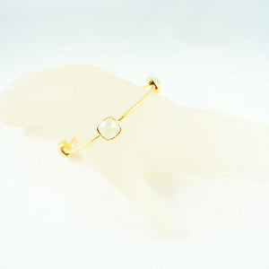 Light Green Chalcedony Gem Bangle